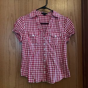 Gingham pinup style top